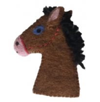 PAPOOSE - felt finger puppet, horse
